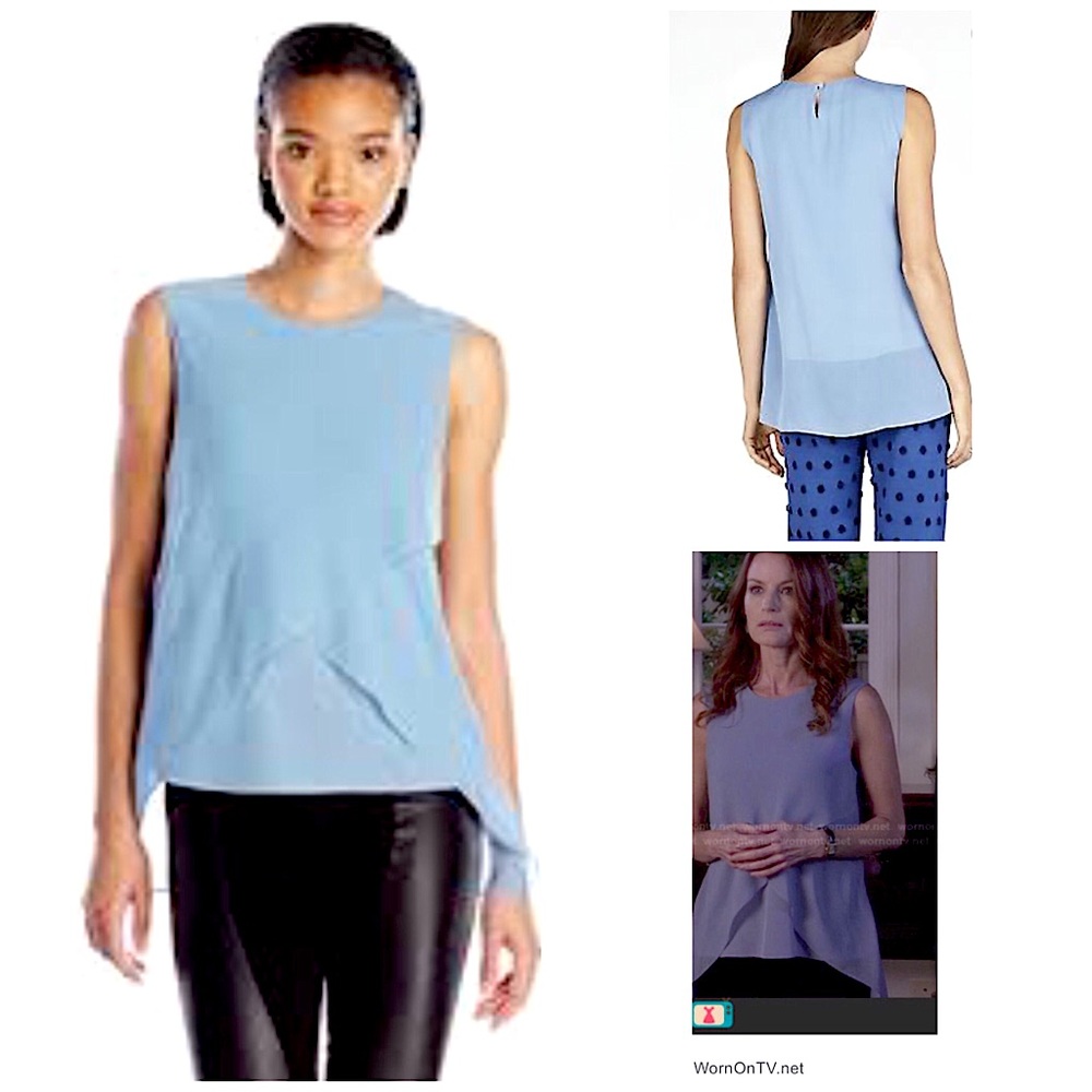 BCBGMAXAZRIA Lorielle 100% silk top. As seen on TV.  NWT